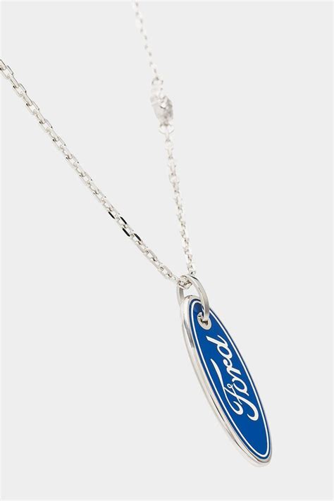 Versace x Ford Stainless Steel Logo Necklace Release 